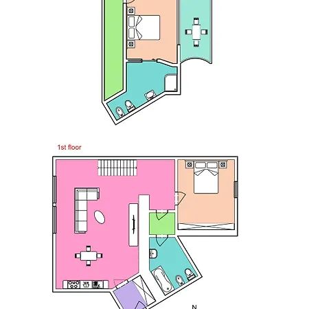 Lavish And Chic Duplex For Families And Couples